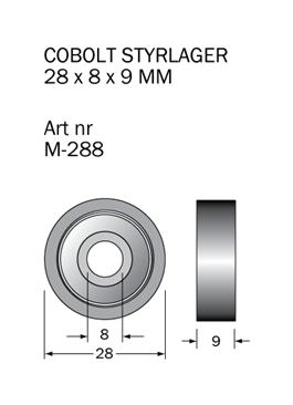 M-288 Kullager 28x8x9mm