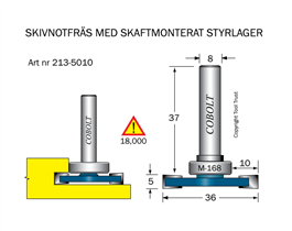 Skivnotfräs L5 F10 D36 S8