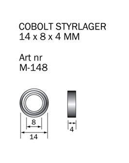 M-148 Kullager 14x8x4mm