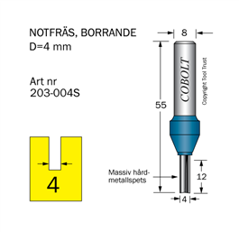 Notfräs D4 L12 TL55 S8