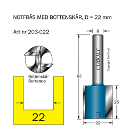 Notfräs D22 L25 TL63 S8