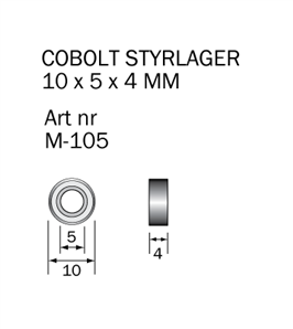 M-105 Kullager 10x5x4mm