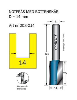 Notfräs D14 L25 TL63 S8