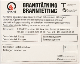 BRANDTÄTNINGSETIKETTER 100ST